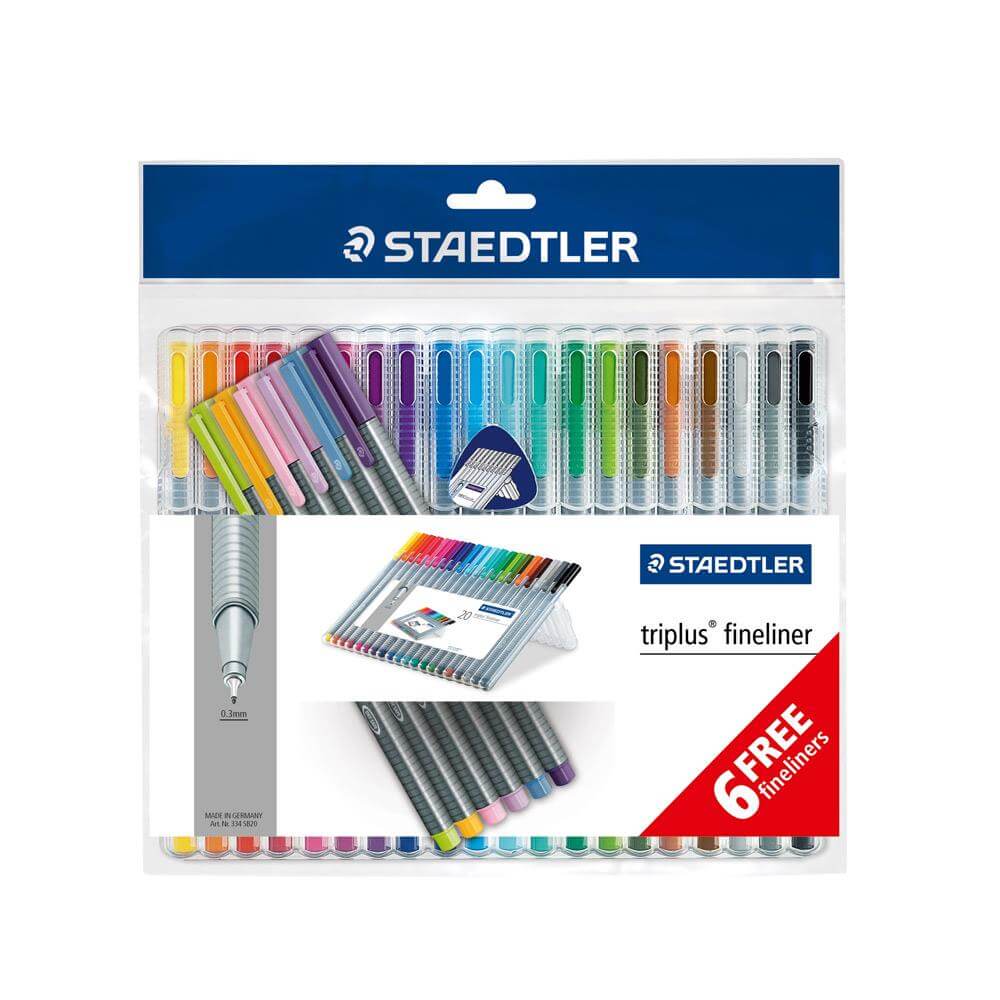 Staedtler Triplus Fineliner 20 Pack